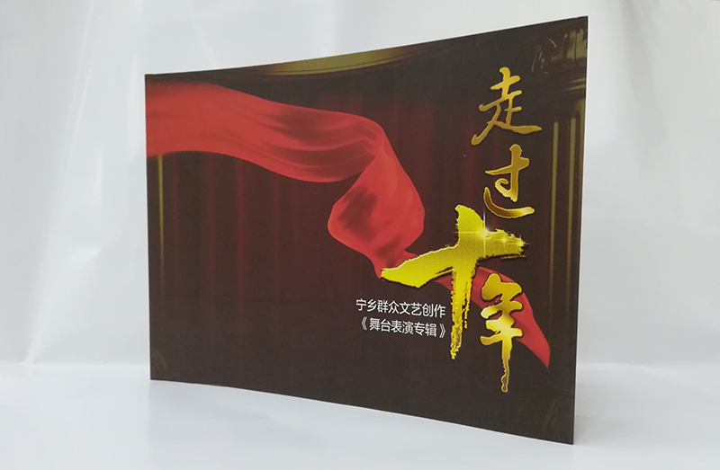 走過(guò)十年周年紀念冊印刷封面